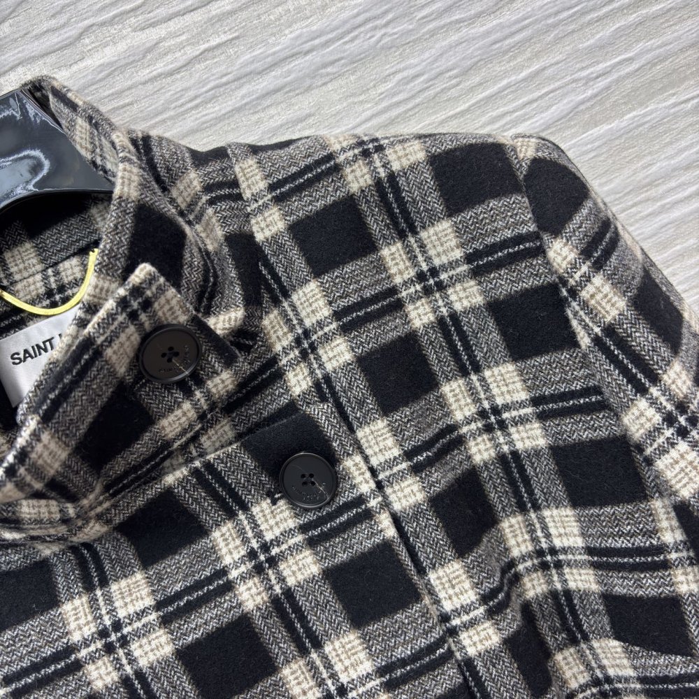 Коротка картата куртка жіноча фото 4