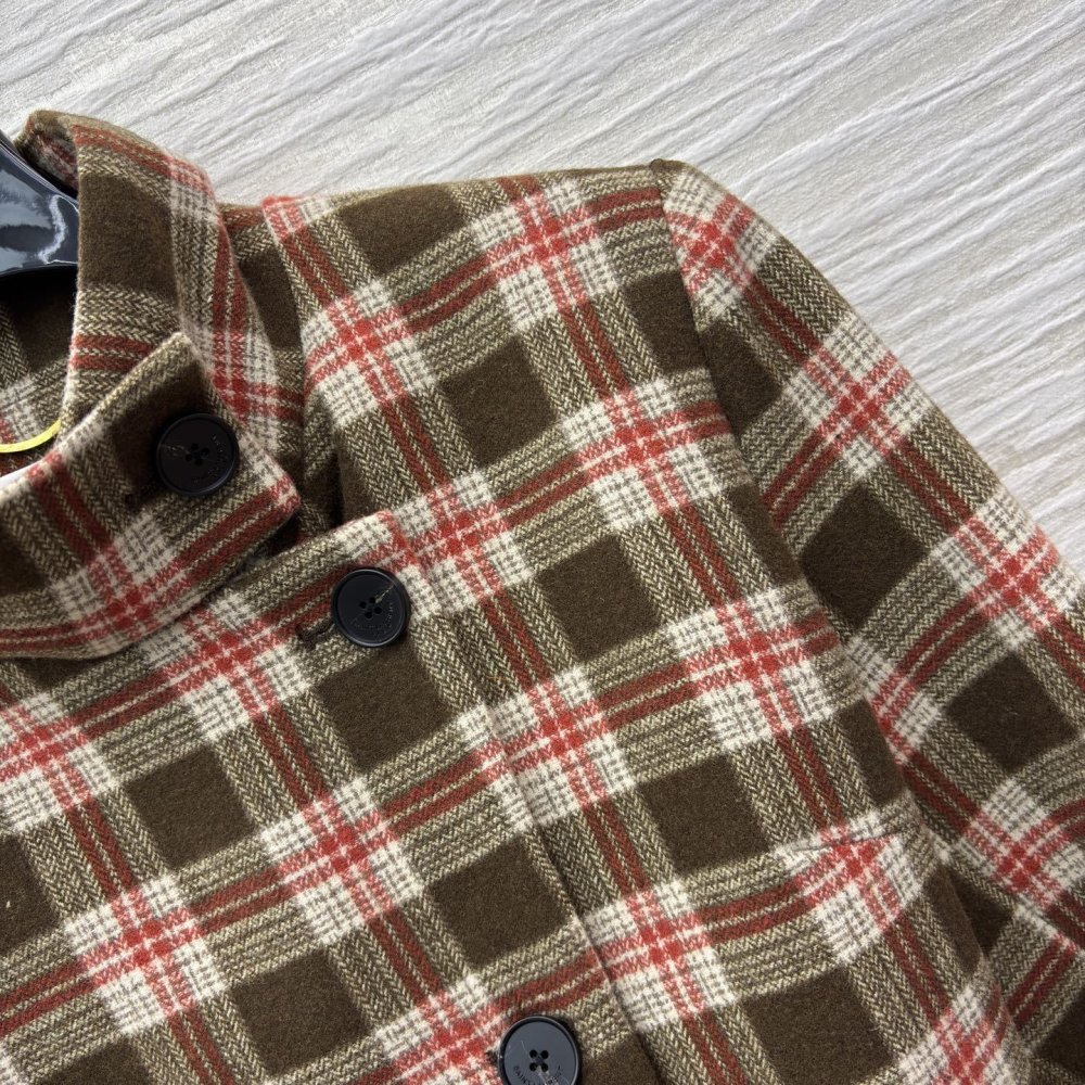 Short plaid jacket women's фото 5