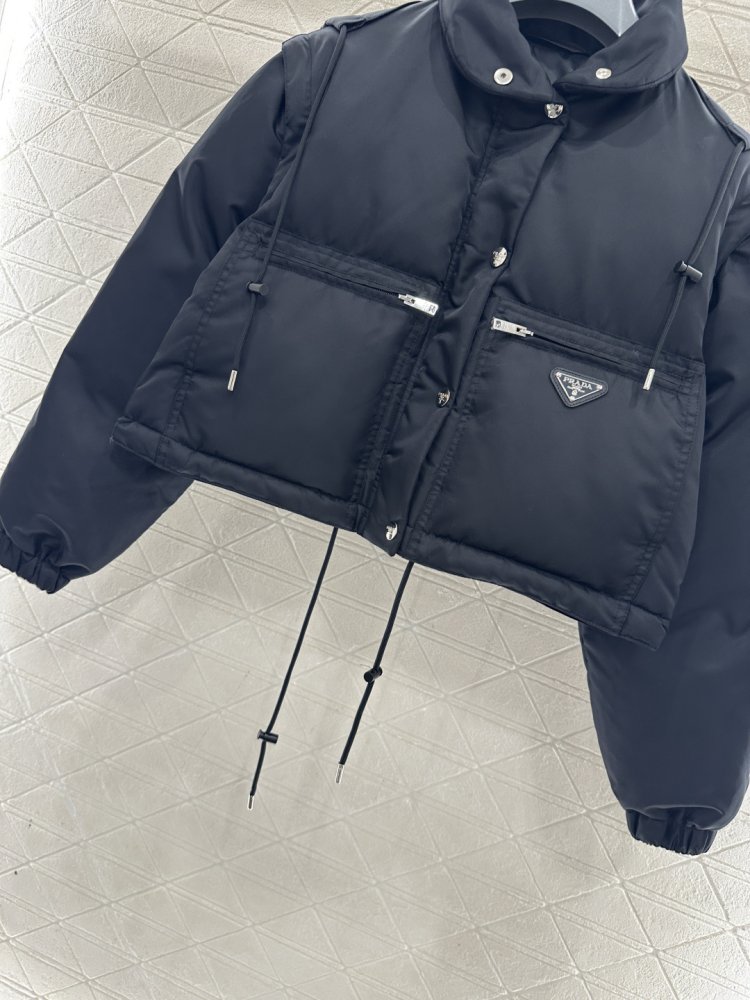 Short vest on feathers фото 8