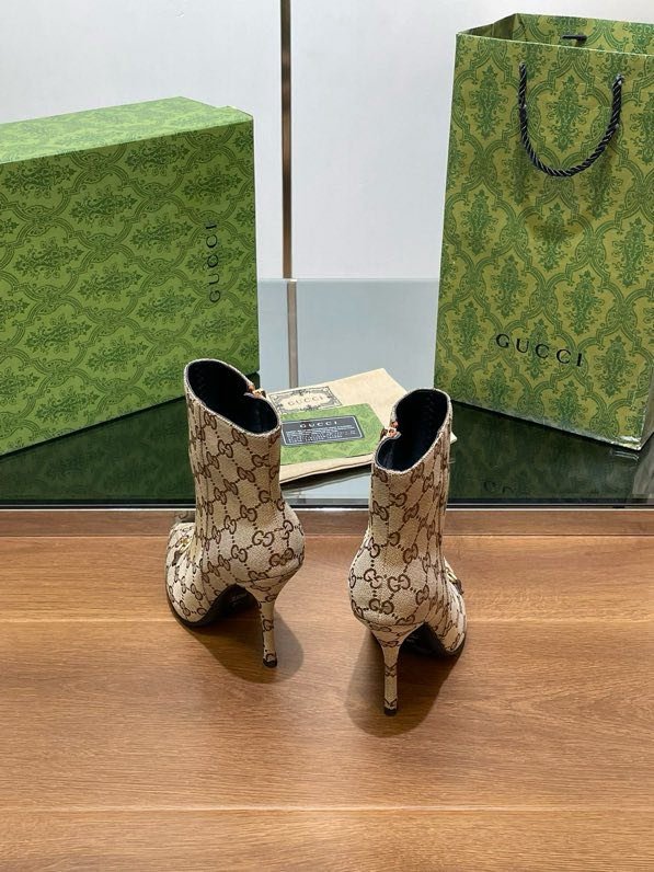 Короткие сапоги на высоком каблуке с пряжкой Horsebit фото 2