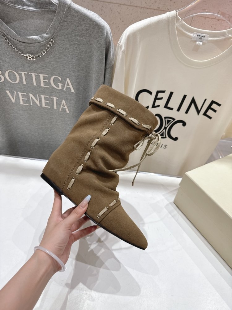 Короткі жіночі саопги зі шнурівкою до середини гомілки фото 5