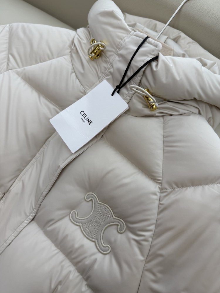 Короткий пуховик Celine з капюшоном фото 6