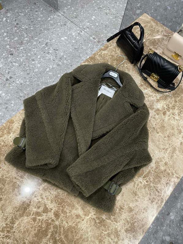 Короткий пальто Teddy Bear суміш вовни альпаки