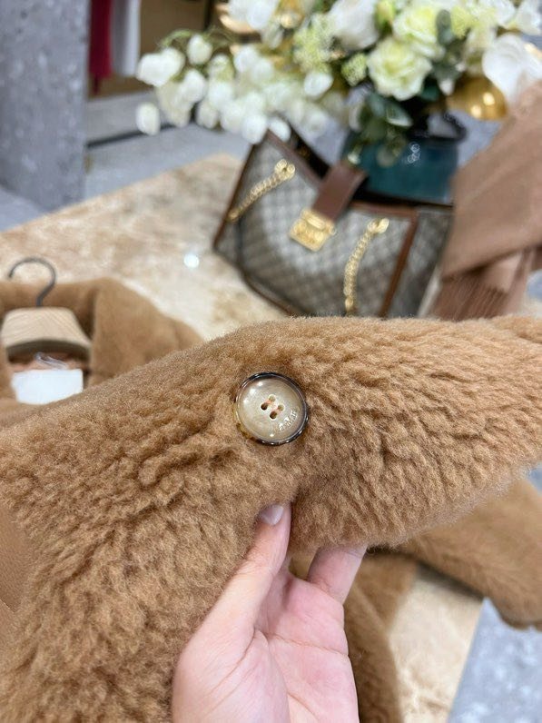 Короткий пальто Teddy Bear суміш вовни альпаки фото 6