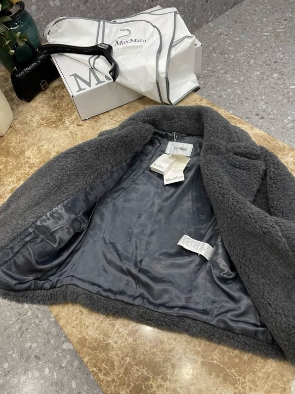 Короткое пальто Teddy Bear смесь шерсти альпаки фото 9