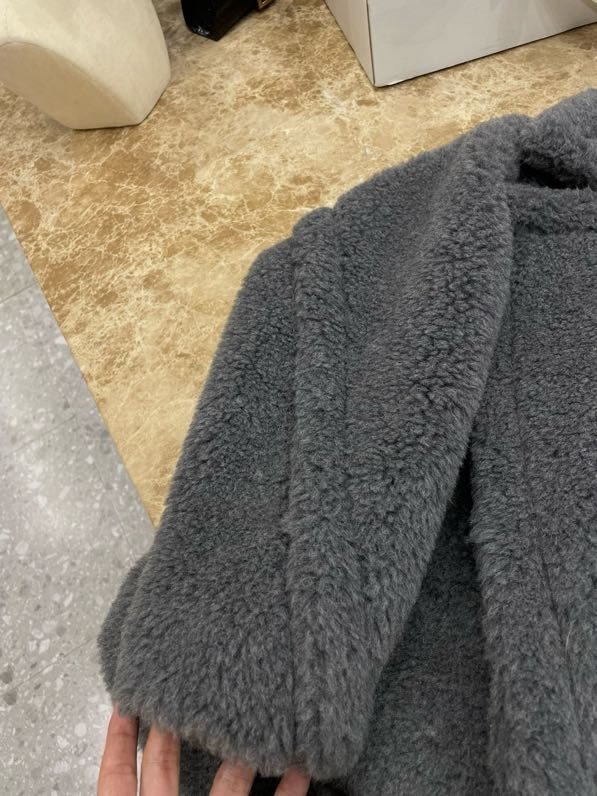 Короткое серое пальто Teddy Bear фото 5