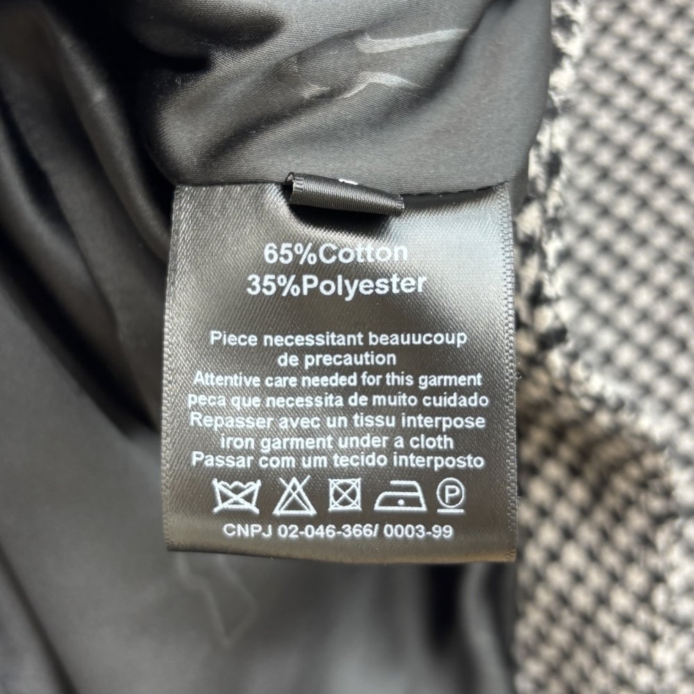 Короткий вовняне пальто в клітку фото 9