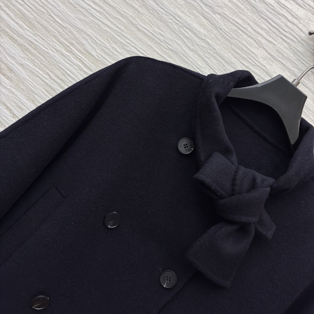 Короткий вовняне пальто фото 3