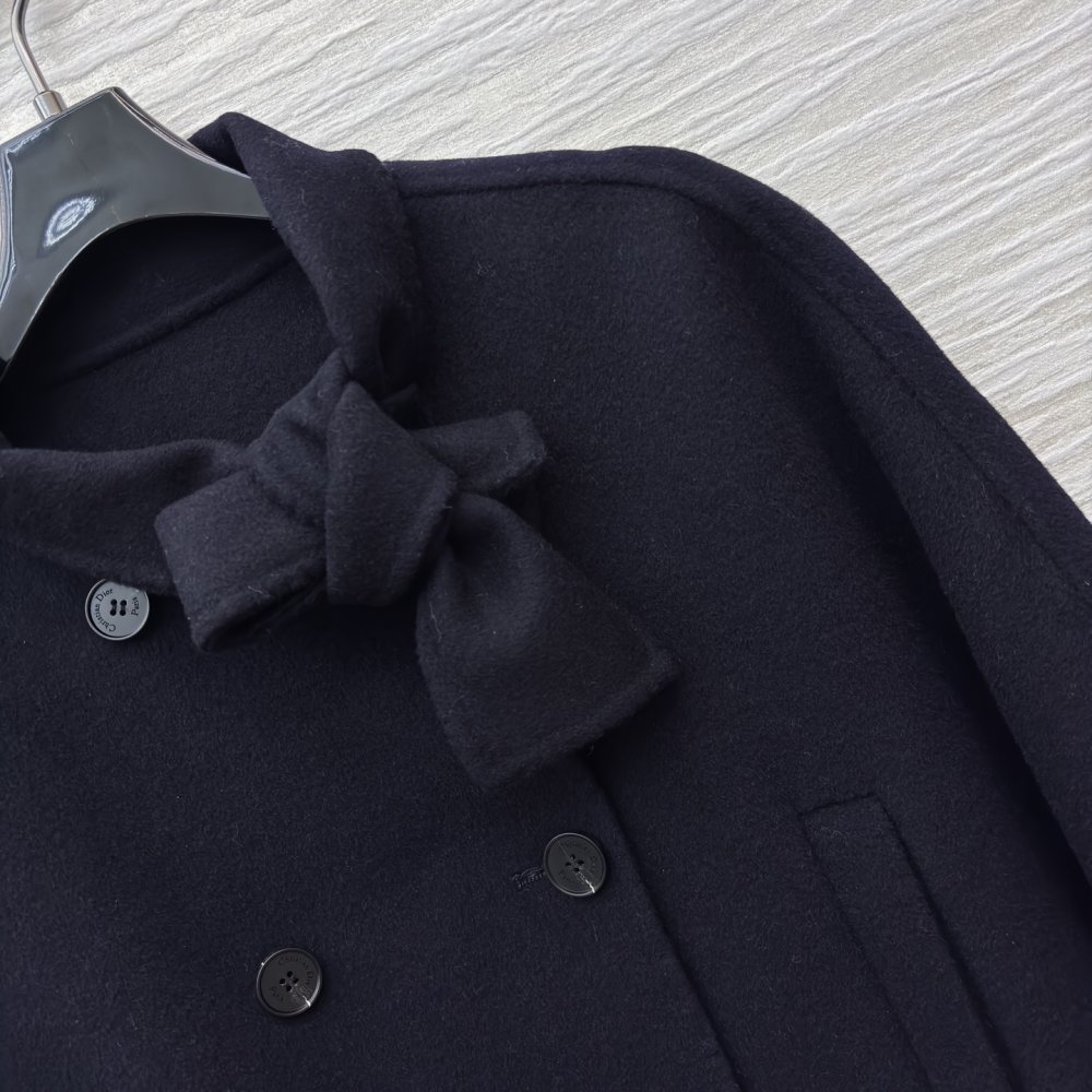 Короткий вовняне пальто фото 5