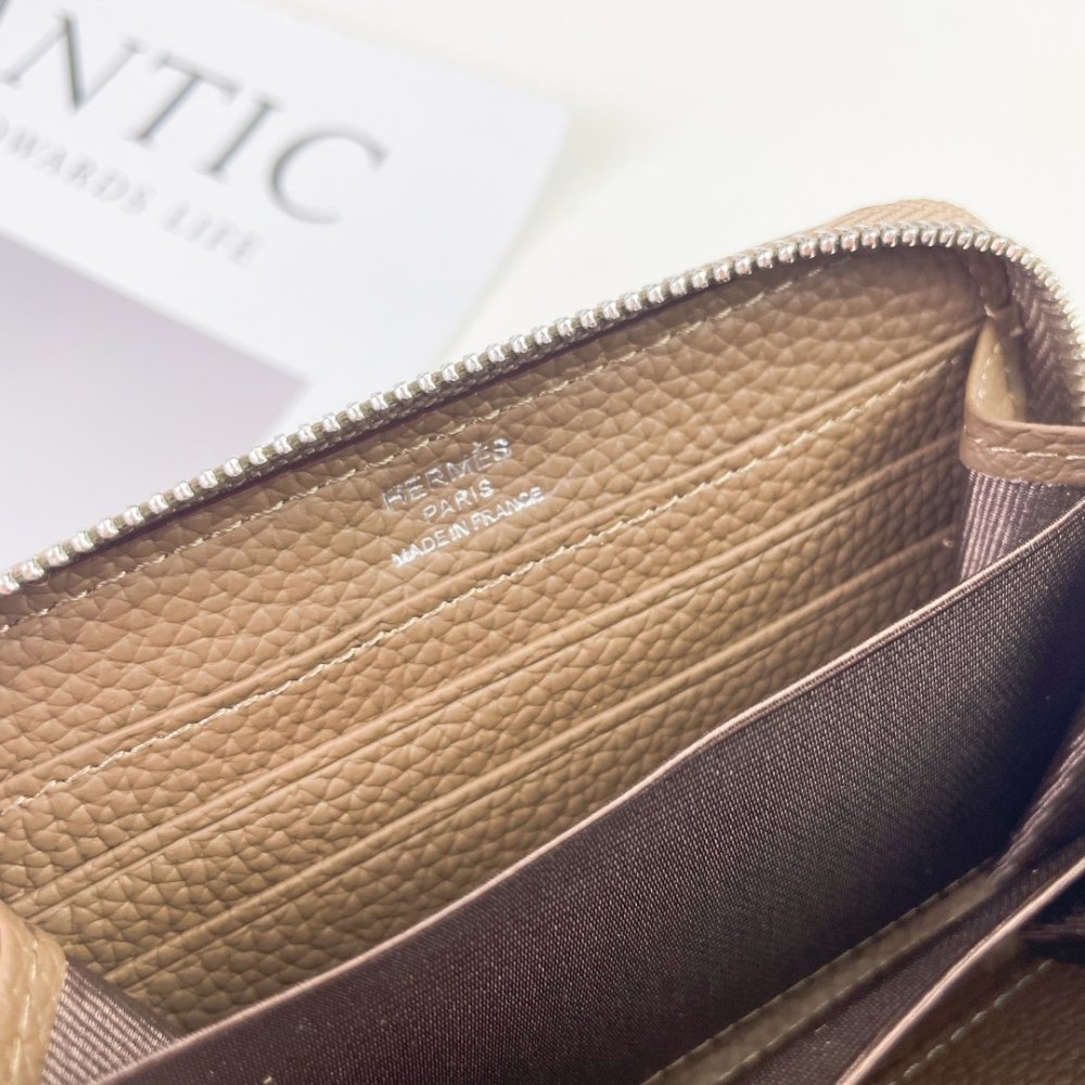 Purse Hermes Silk in leather фото 4