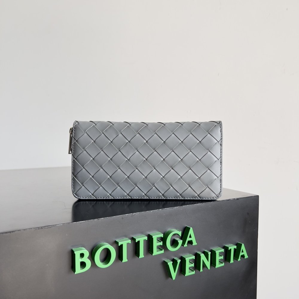 Кошелек из плетеной кожи 19 см