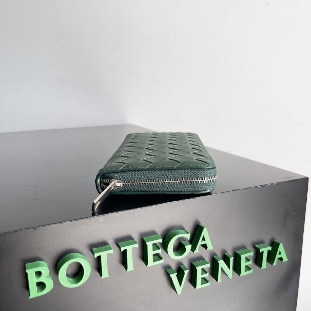 Кошелек из плетеной кожи 19 см фото 2