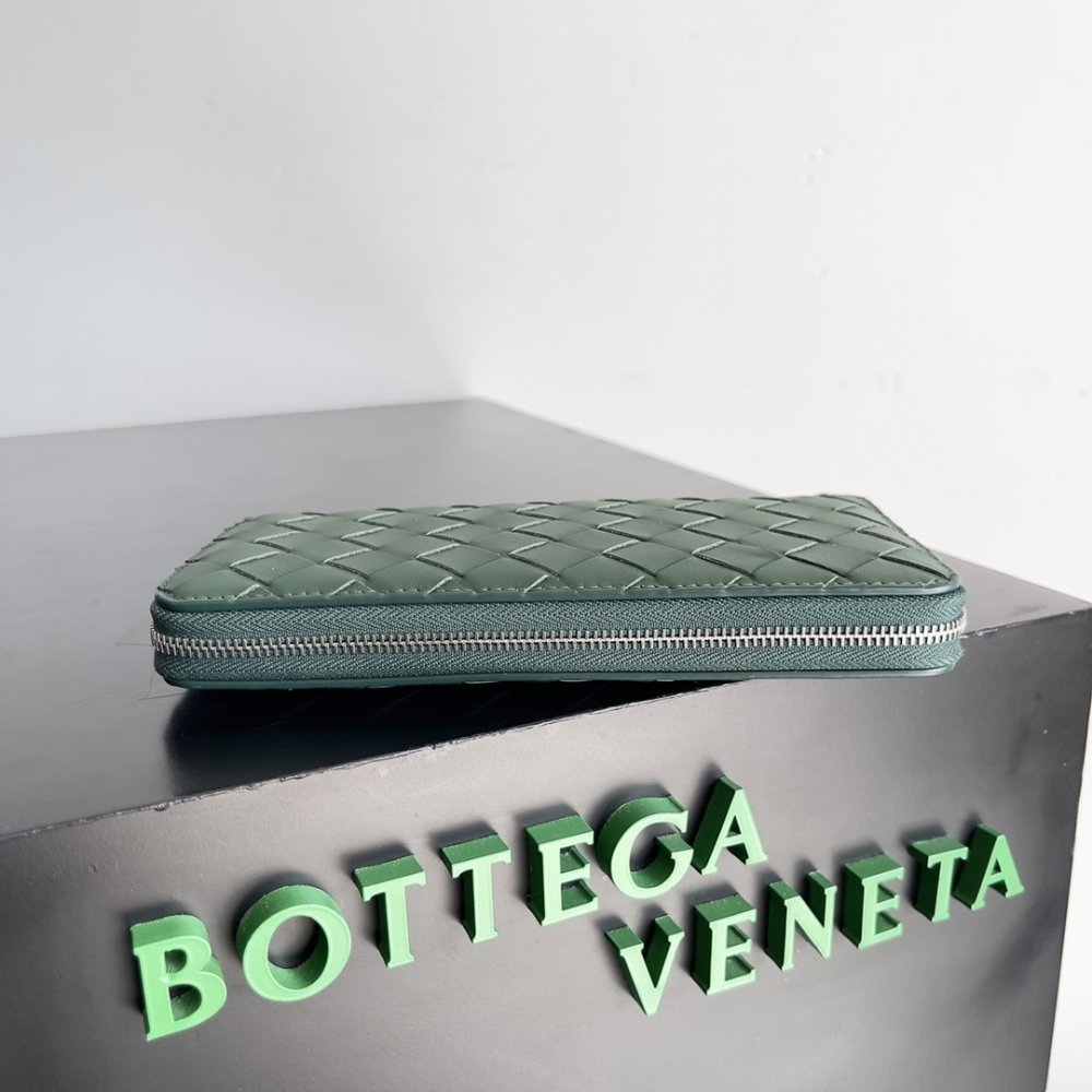 Кошелек из плетеной кожи 19 см фото 3