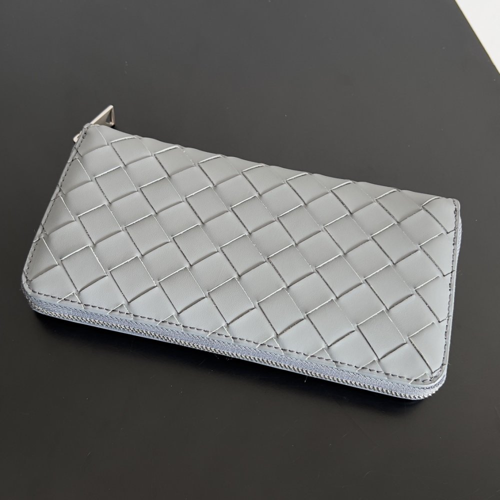 Кошелек из плетеной кожи 19 см фото 4