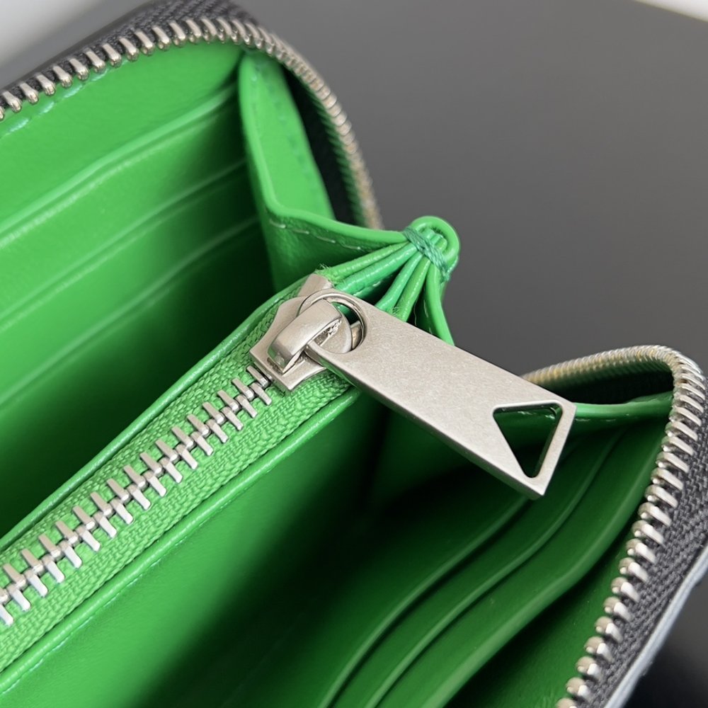 Кошелек из плетеной кожи 19 см фото 5