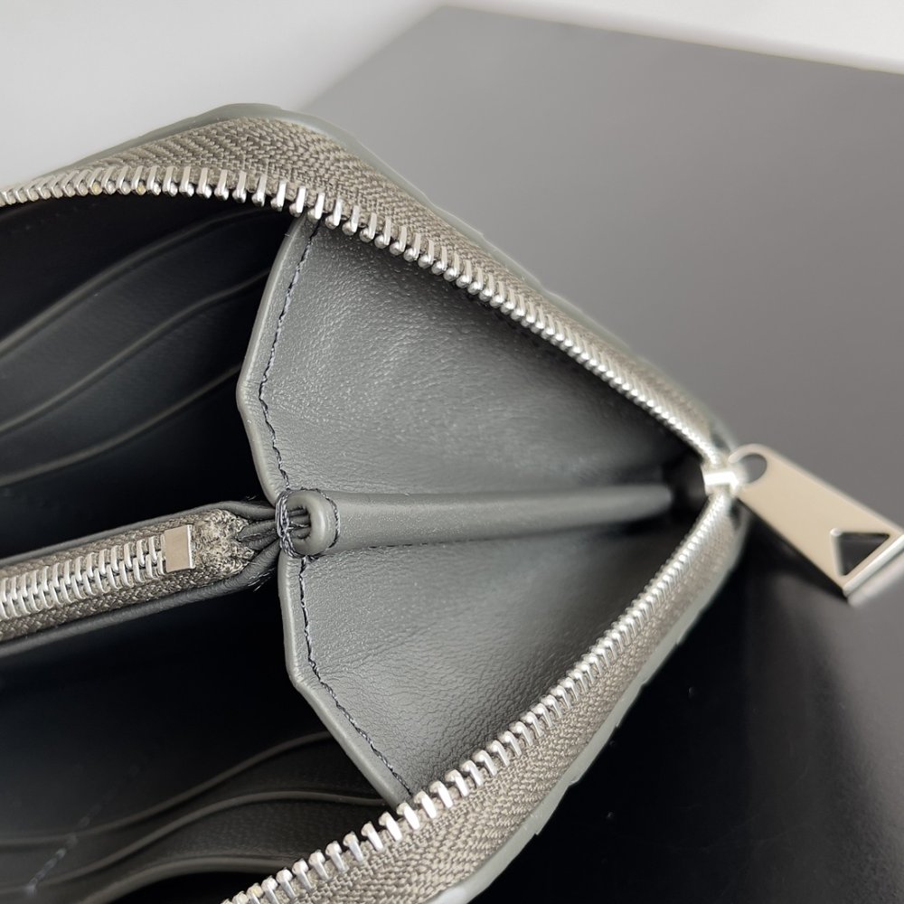 Кошелек из плетеной кожи 19 см фото 6