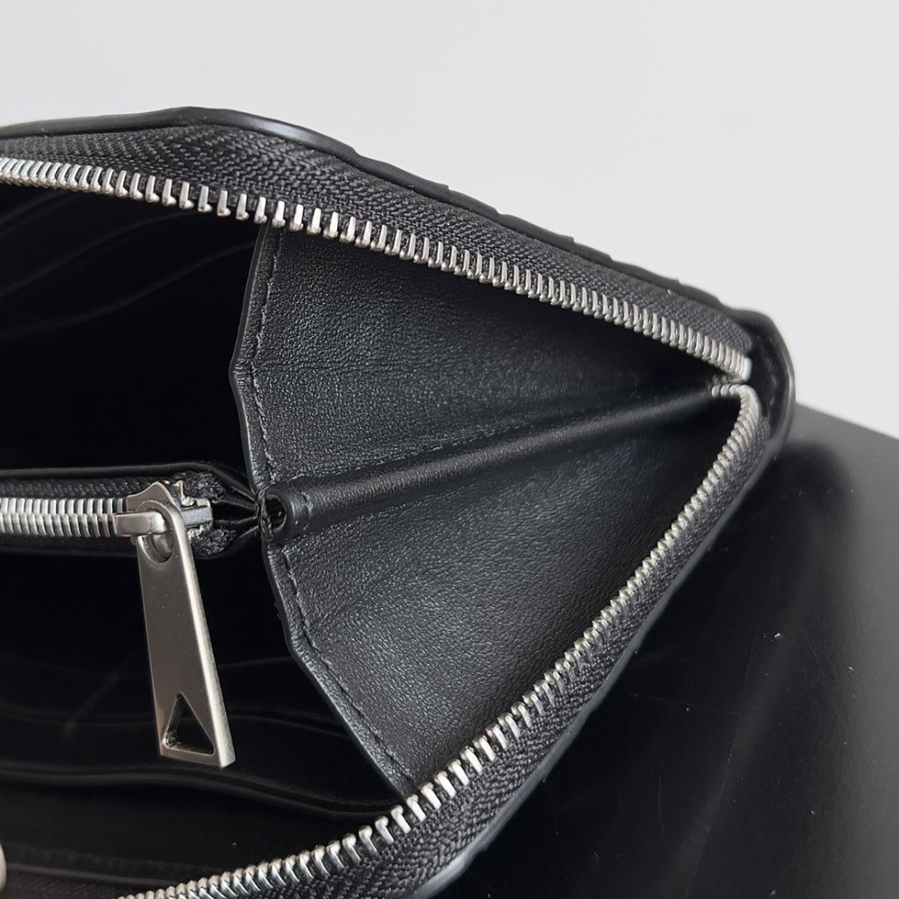 Кошелек из плетеной кожи 19 см фото 6