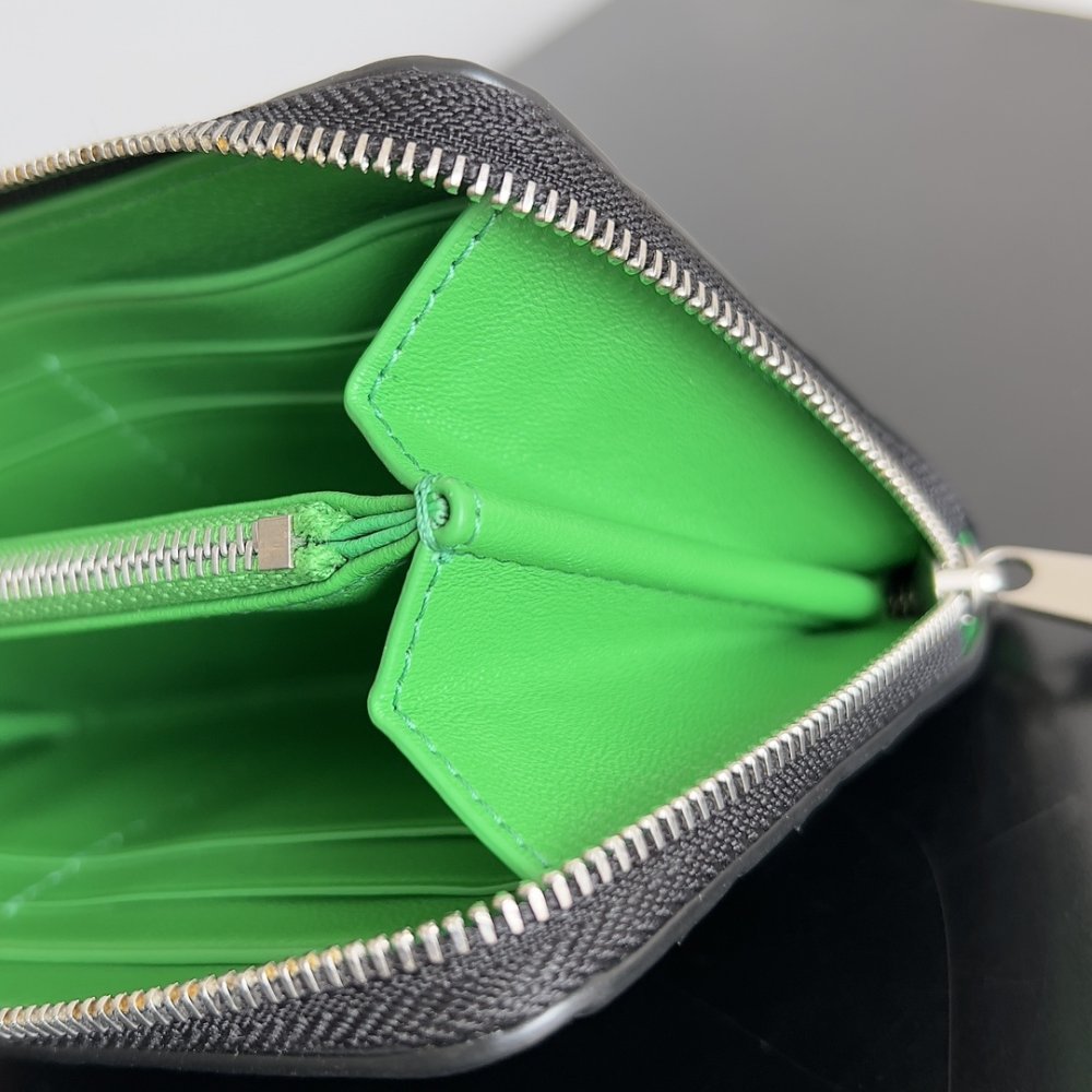 Кошелек из плетеной кожи 19 см фото 6