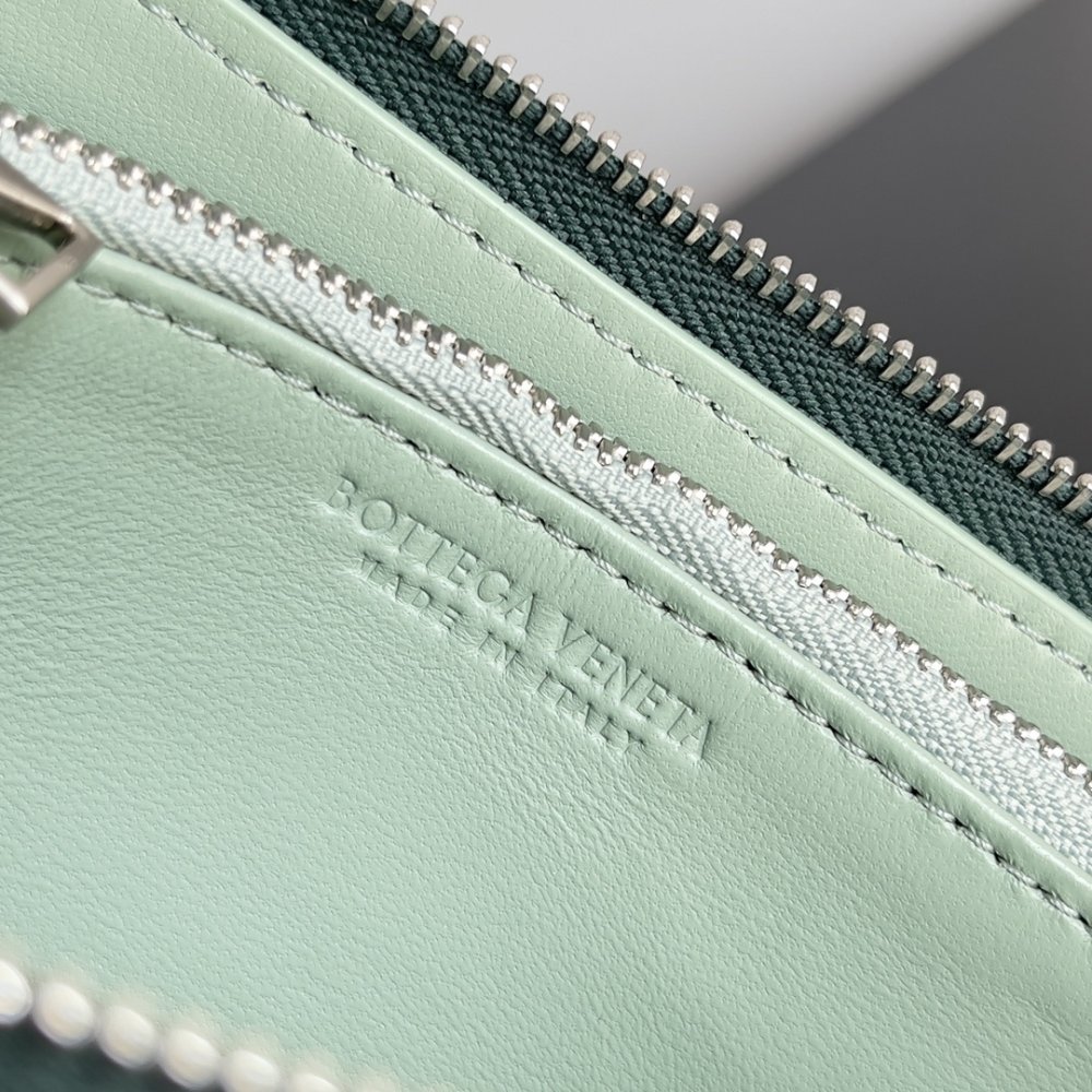 Кошелек из плетеной кожи 19 см фото 7