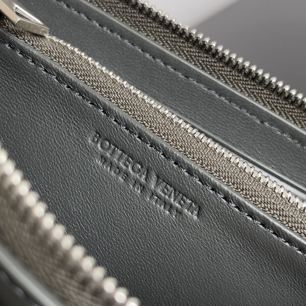 Кошелек из плетеной кожи 19 см фото 7