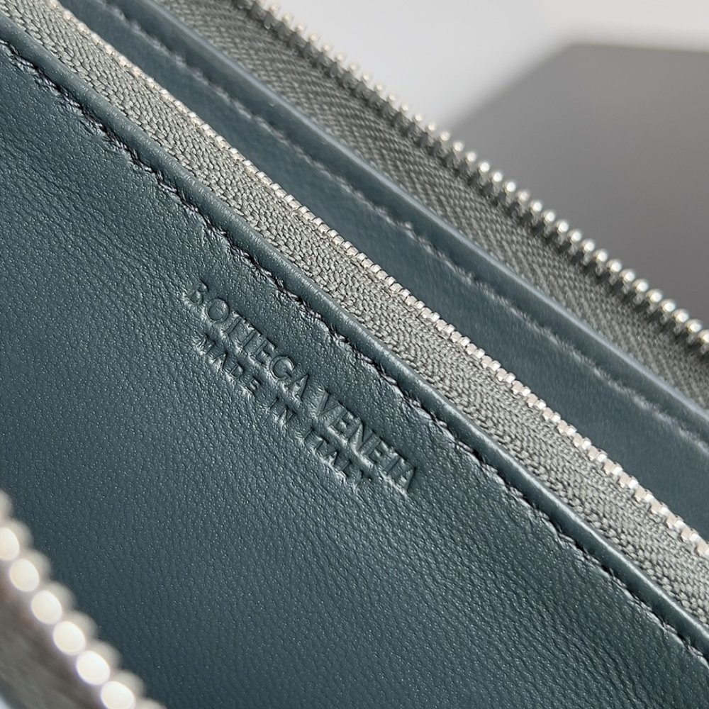 Кошелек из плетеной кожи 19 см фото 7