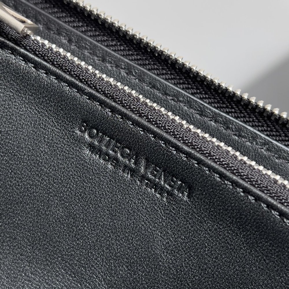 Кошелек из плетеной кожи 19 см фото 8