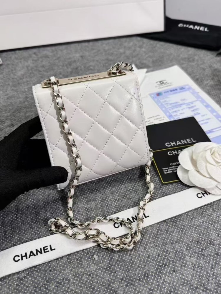 Кошелек кожаный на цепочке фото 2