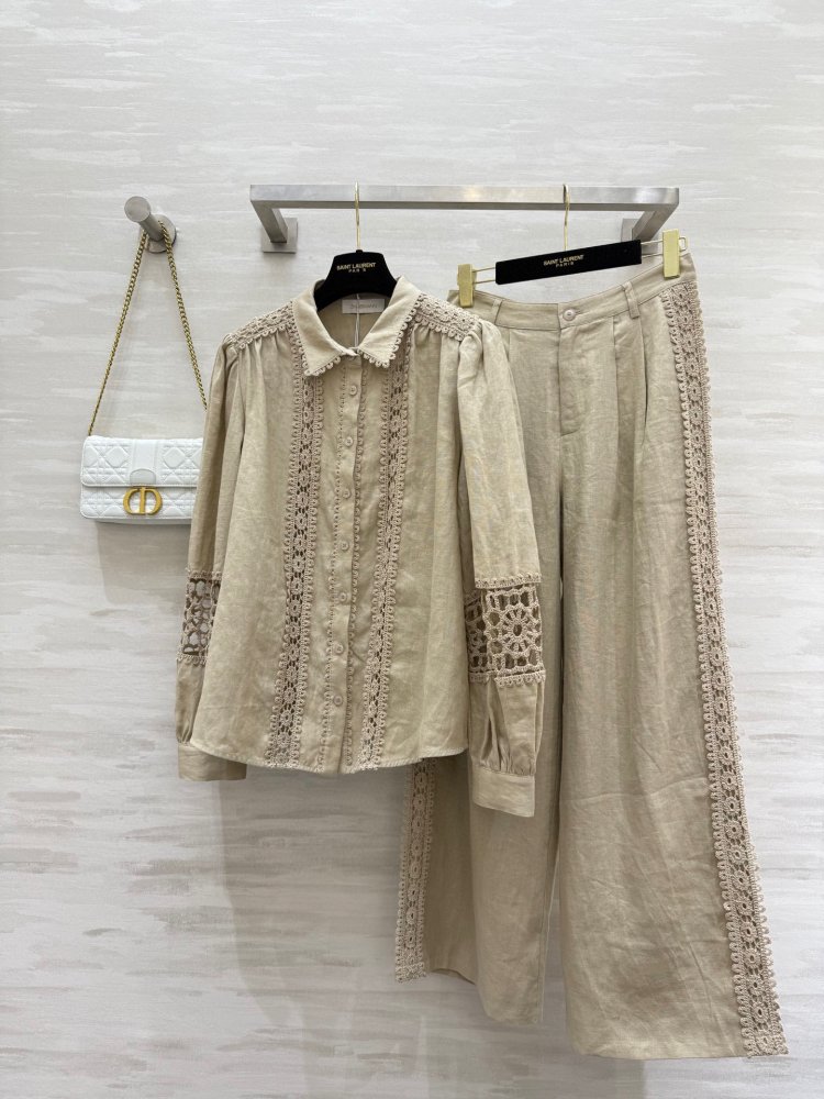 Костюм льняной женский (рубашка и брюки)