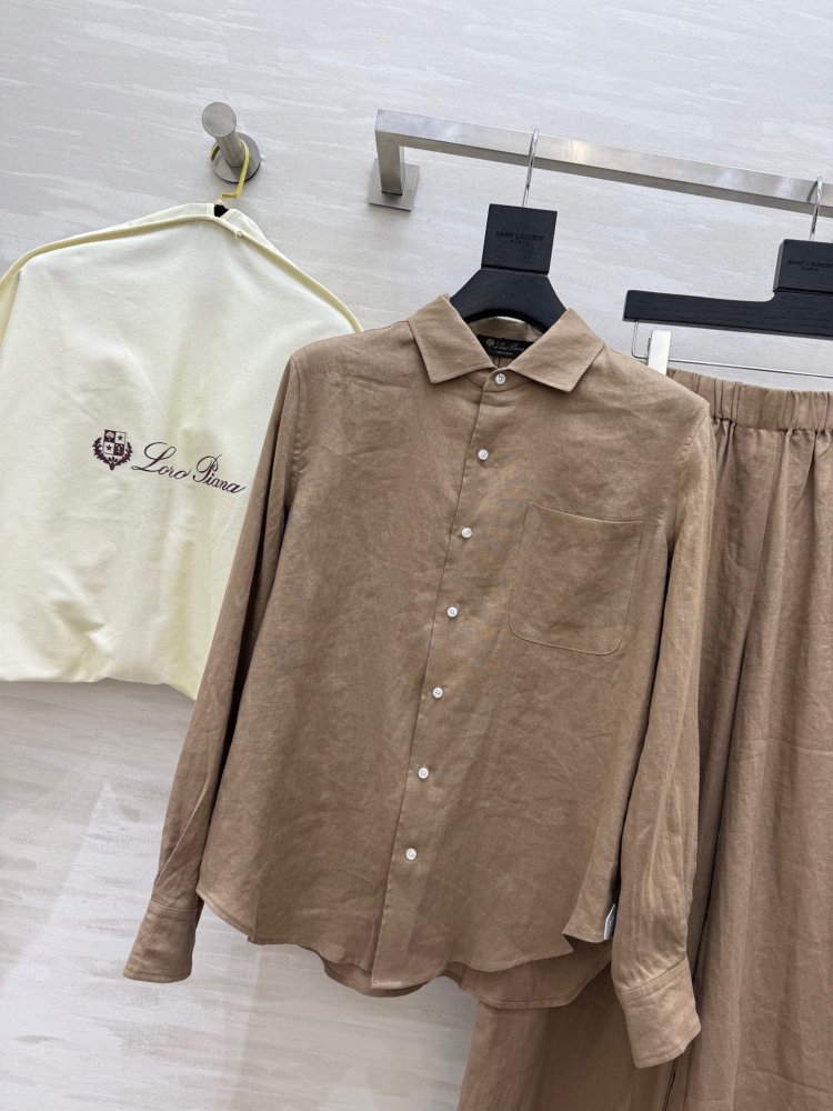 Костюм льняной женский (рубашка и брюки) фото 4