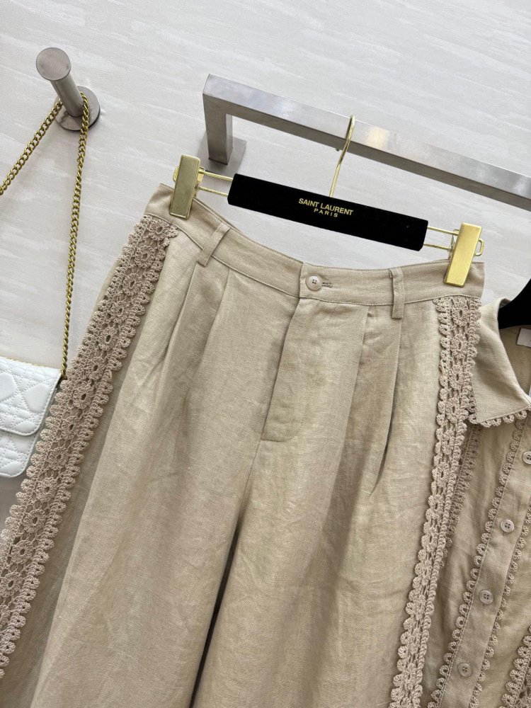 Костюм льняной женский (рубашка и брюки) фото 6