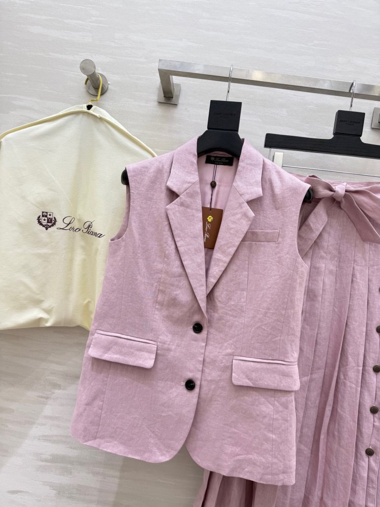 Костюм лляної жіночий (жилет і спідниця) фото 2