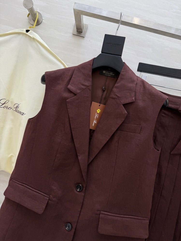 Костюм лляної жіночий (жилет і спідниця) фото 3