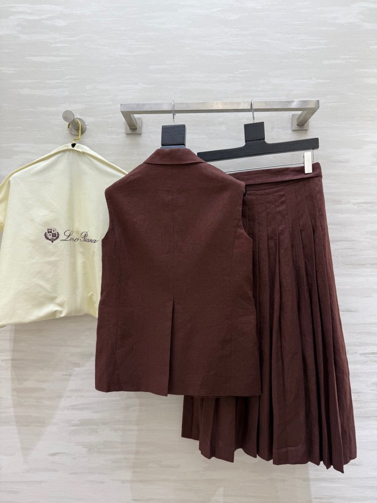 Костюм лляної жіночий (жилет і спідниця) фото 8