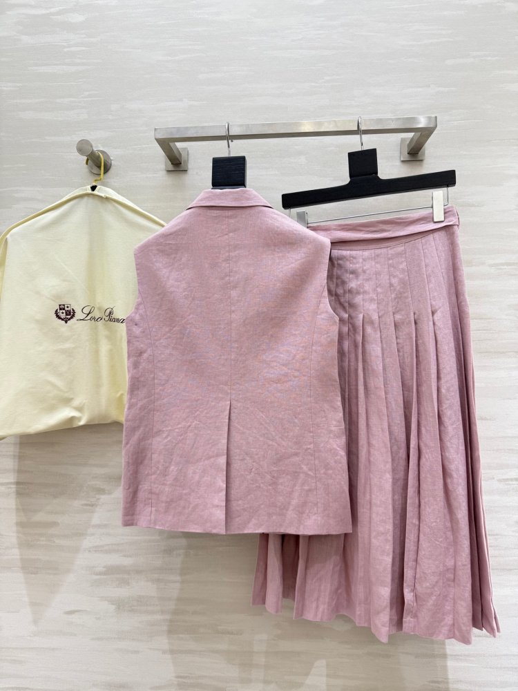 Костюм лляної жіночий (жилет і спідниця) фото 9