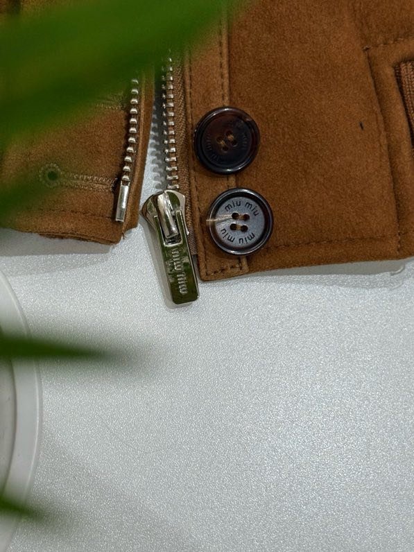 Leather sheepskin coat women's фото 5