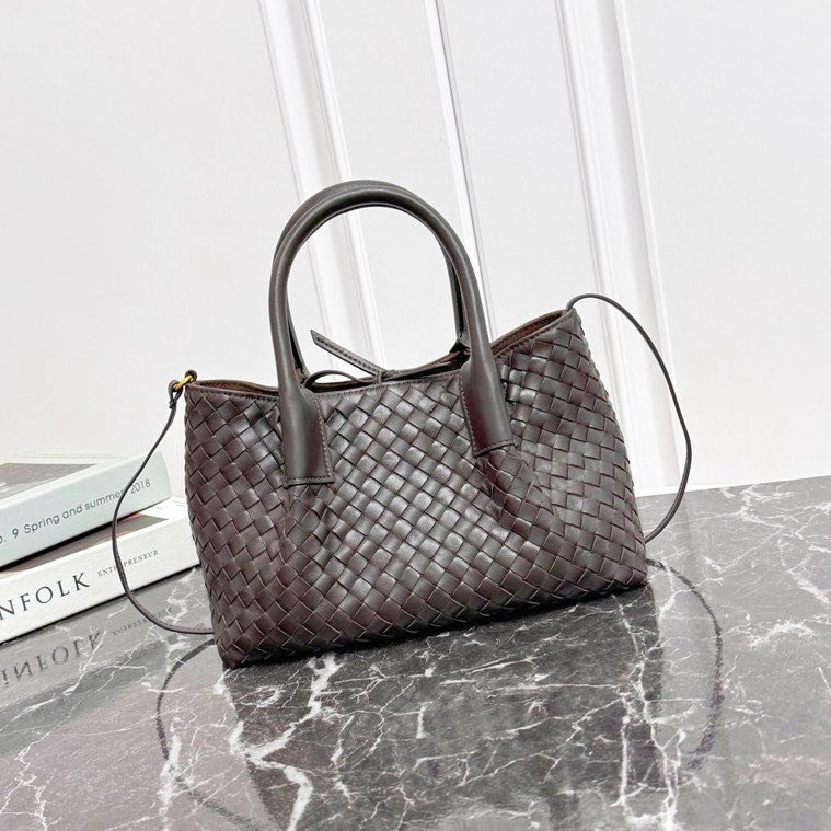 Кожаная двусторонняя сумка тоут Pinacoteca 24 см