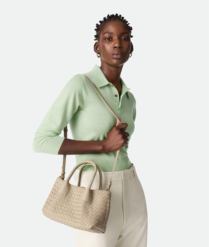 Кожаная двусторонняя сумка тоут Pinacoteca 24 см фото 4