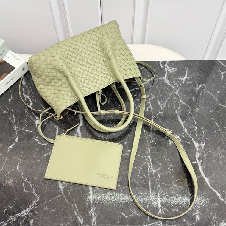 Кожаная двусторонняя сумка тоут Pinacoteca 24 см фото 5