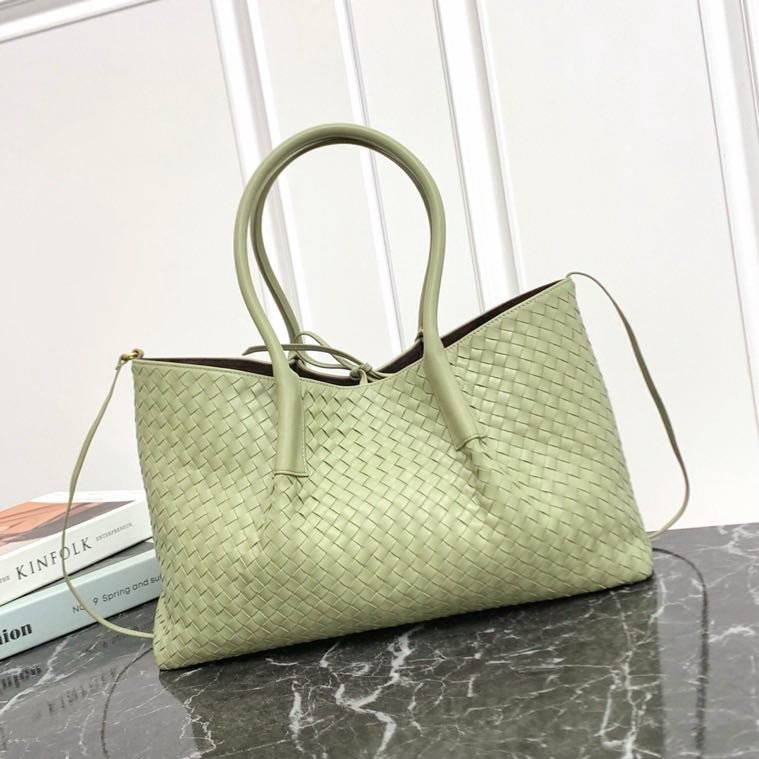 Кожаная двусторонняя сумка тоут Pinacoteca 43 см