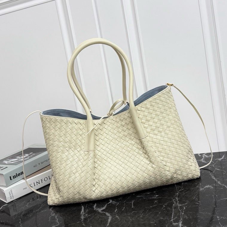 Кожаная двусторонняя сумка тоут Pinacoteca 43 см