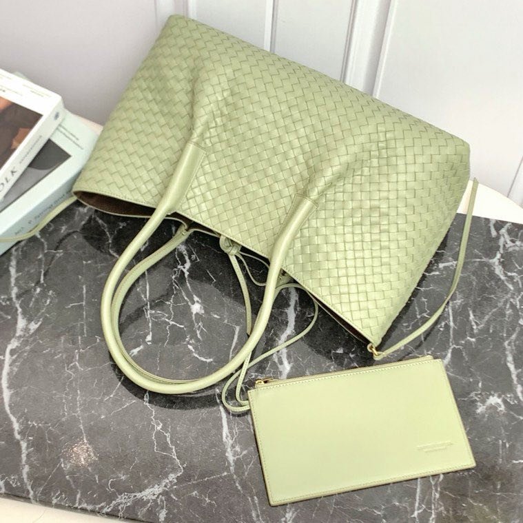 Кожаная двусторонняя сумка тоут Pinacoteca 43 см фото 2