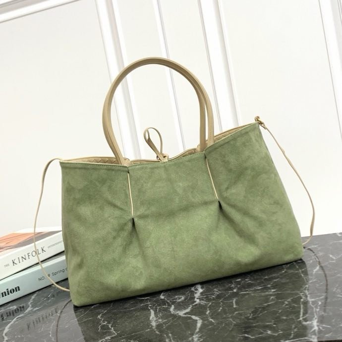 Кожаная двусторонняя сумка тоут Pinacoteca 43 см фото 2