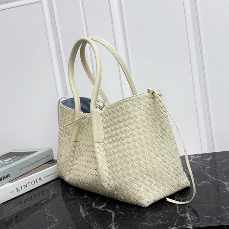 Кожаная двусторонняя сумка тоут Pinacoteca 43 см фото 2