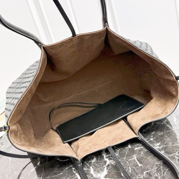 Кожаная двусторонняя сумка тоут Pinacoteca 43 см фото 3