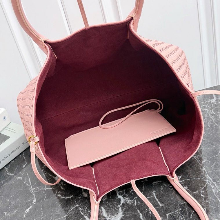 Кожаная двусторонняя сумка тоут Pinacoteca 43 см фото 3