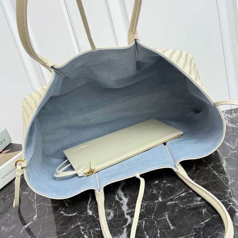 Кожаная двусторонняя сумка тоут Pinacoteca 43 см фото 5