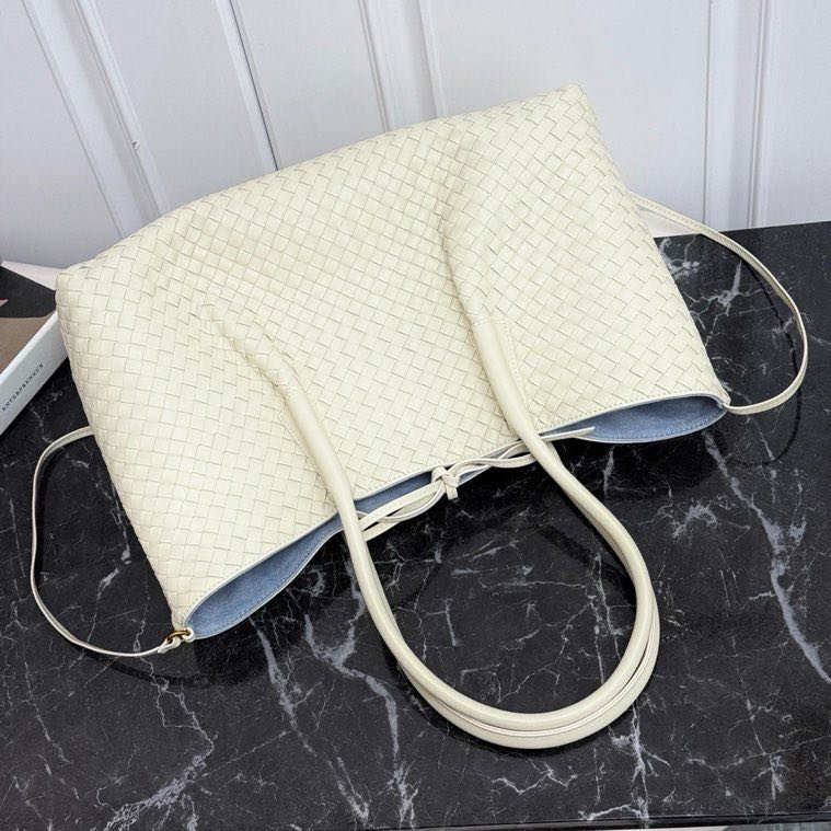 Кожаная двусторонняя сумка тоут Pinacoteca 43 см фото 6