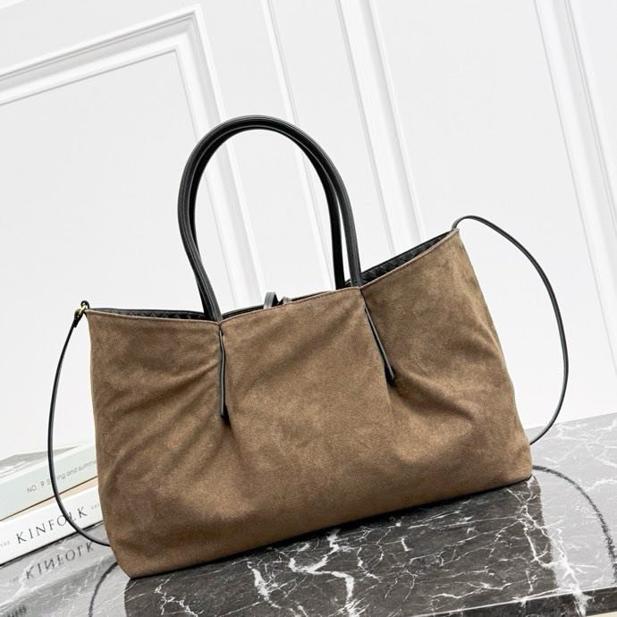 Кожаная двусторонняя сумка тоут Pinacoteca 43 см фото 7