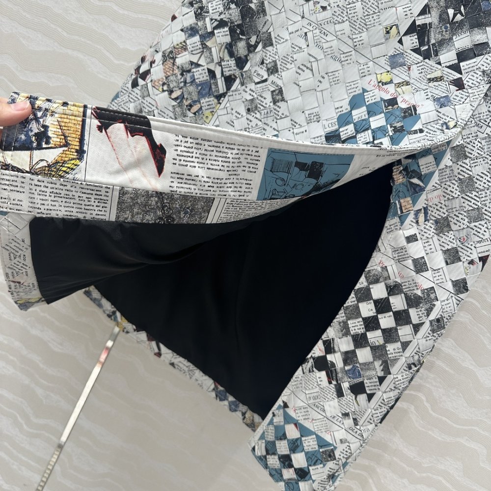 Leather skirt from cuts фото 7