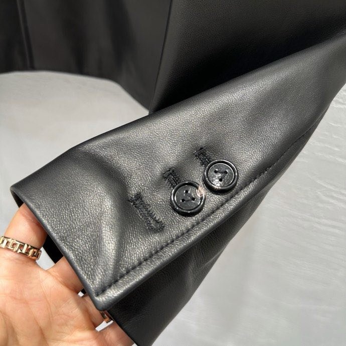 Leather jacket at style retro фото 3